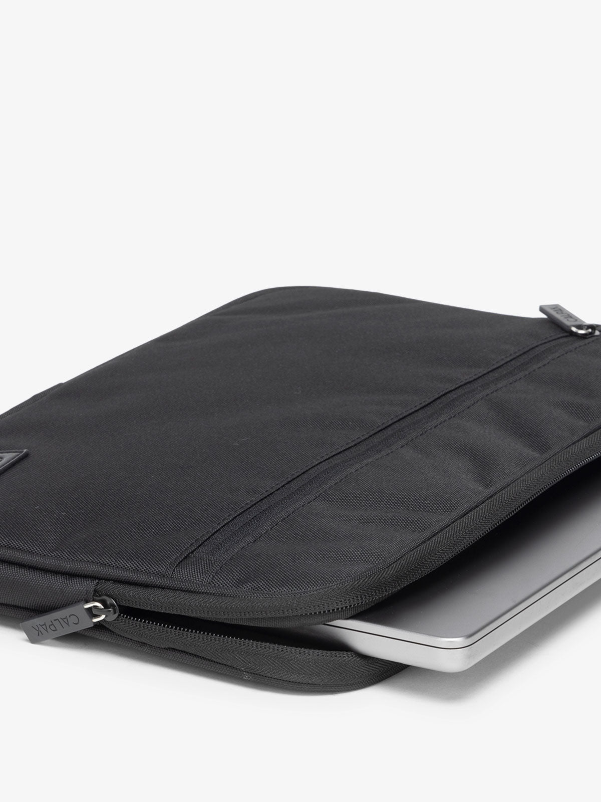 CALPAK 13-14 Inch Travel Laptop Cover for with protective pockets in black; ALP2213-BLACK, TEST-BLACK