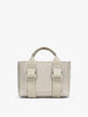 CALPAK Fit Gym Crossbody Bag in beige Greige front view with white background; ABF2601-GREIGE