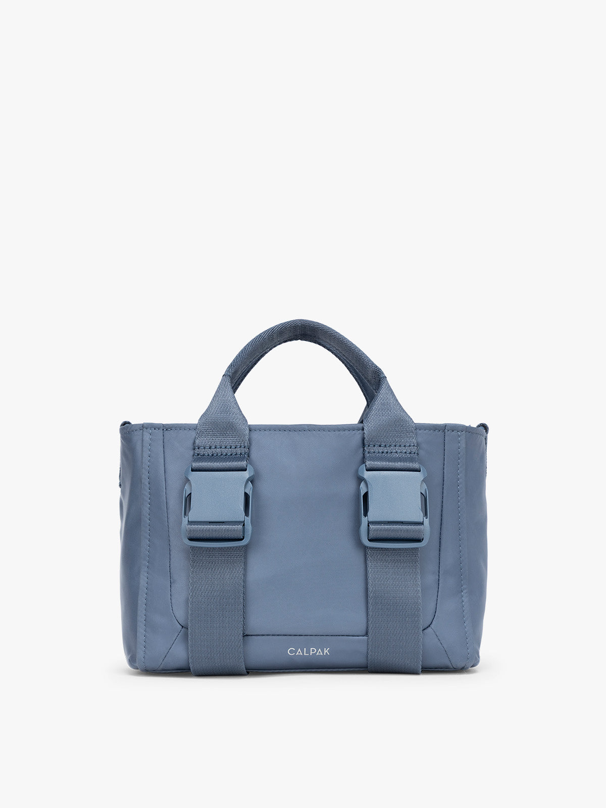 CALPAK Fit Gym Crossbody Bag in blue Indigo front view with white background; ABF2601-INDIGO