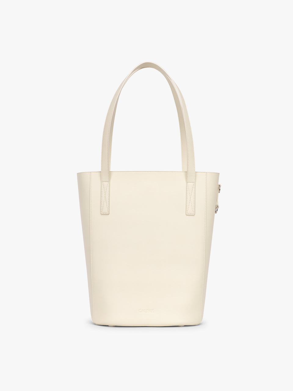 CALPAK Haven 14" Haven Laptop Tote in white beige Buttercream; ABU2501-BUTTERCREAM
