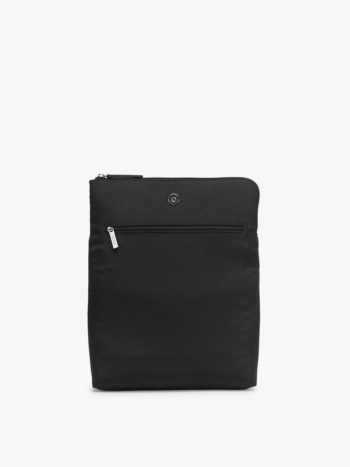 CALPAK Haven 14 inch Laptop Bucket Bag in Black removeable pocket sleeve; ABU2501-BLACK