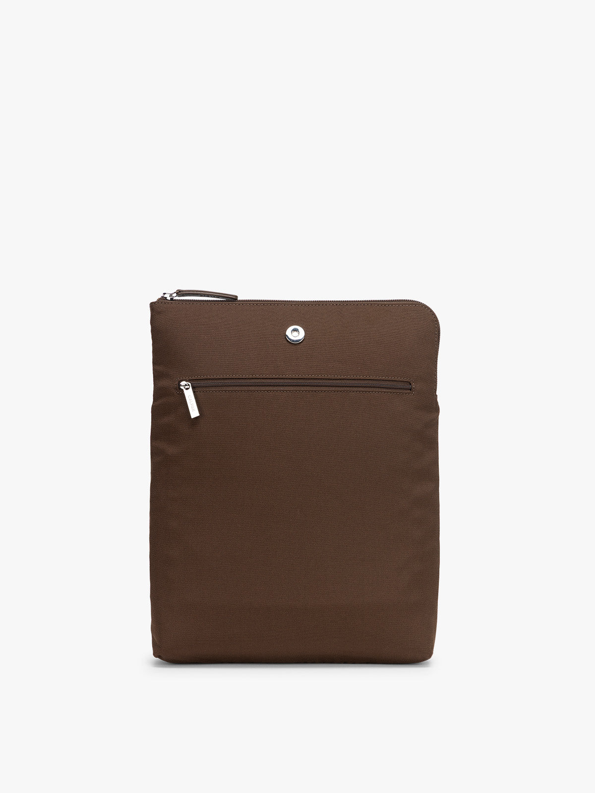 CALPAK Haven 14 inch Laptop Bucket Bag in dark brown Espresso removable pocket sleeve; ABU2501-ESPRESSO
