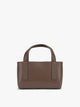 CALPAK Haven Mini Crossbody Bag in dark brown Espresso front view; AMC2501-ESPRESSO