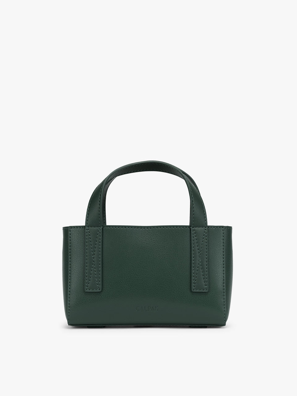 CALPAK Haven Mini Crossbody Bag in green Forest front view; AMC2501-FOREST
