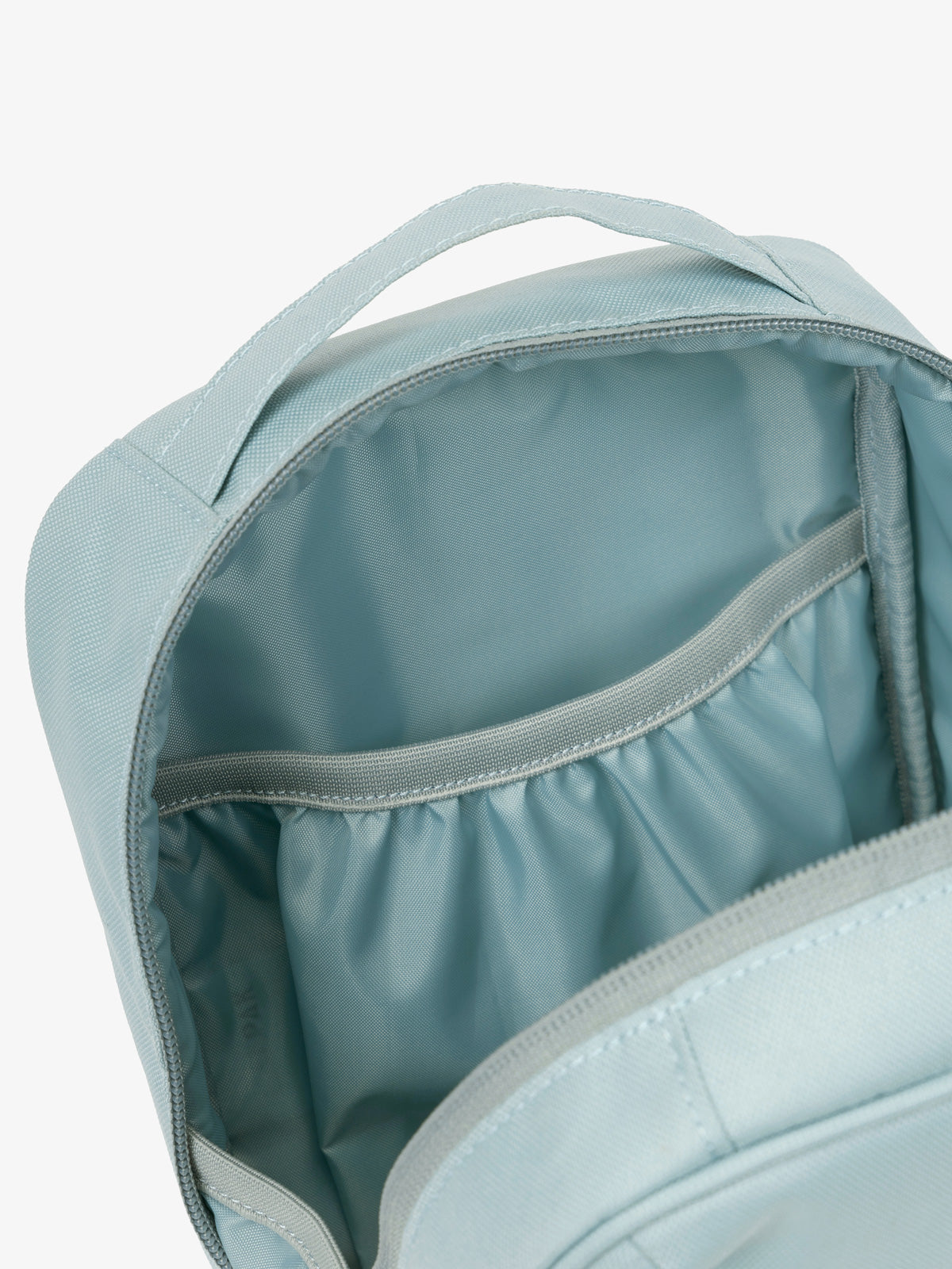 CALPAK Everything Cube in blue Bluebell with large interior pocket; ACE2401-BLUEBELL