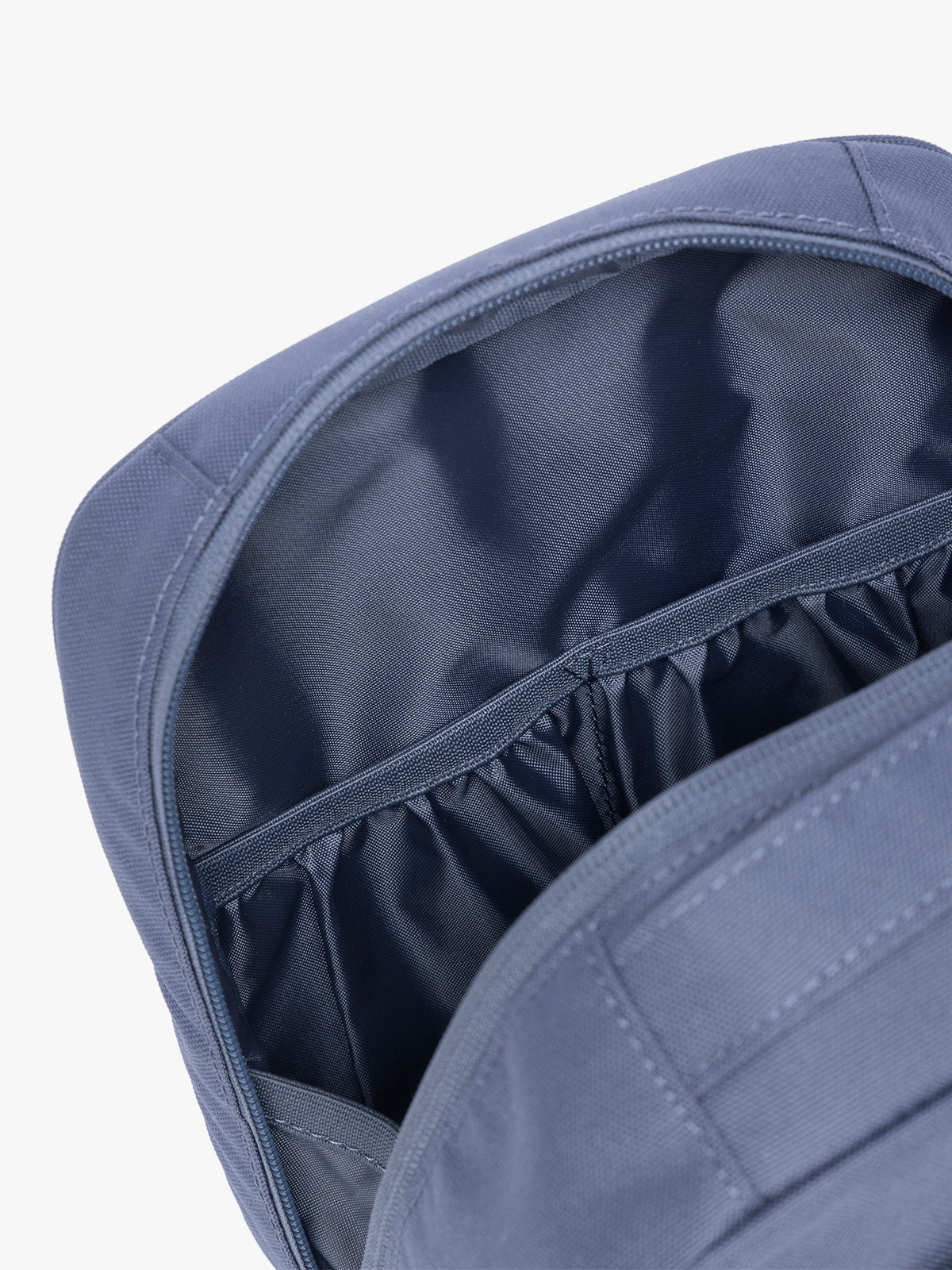 Compartment pockets of CALPAK Everything Cube in dark blue Indigo ; ACE2401-INDIGO