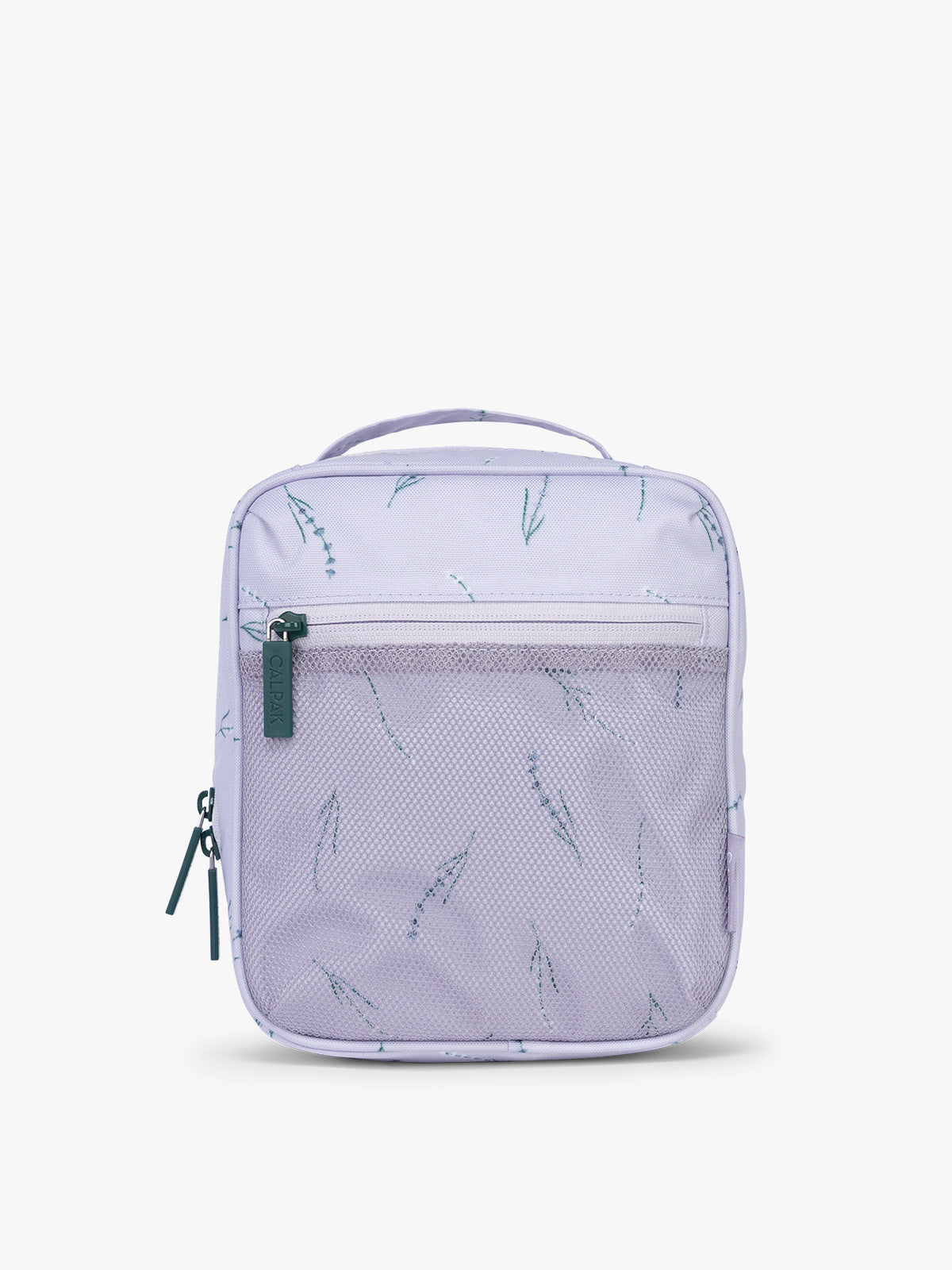 CALPAK Everything Cube in light purple with lavender flower print ; ACE2401-LAVENDER-BLOOM