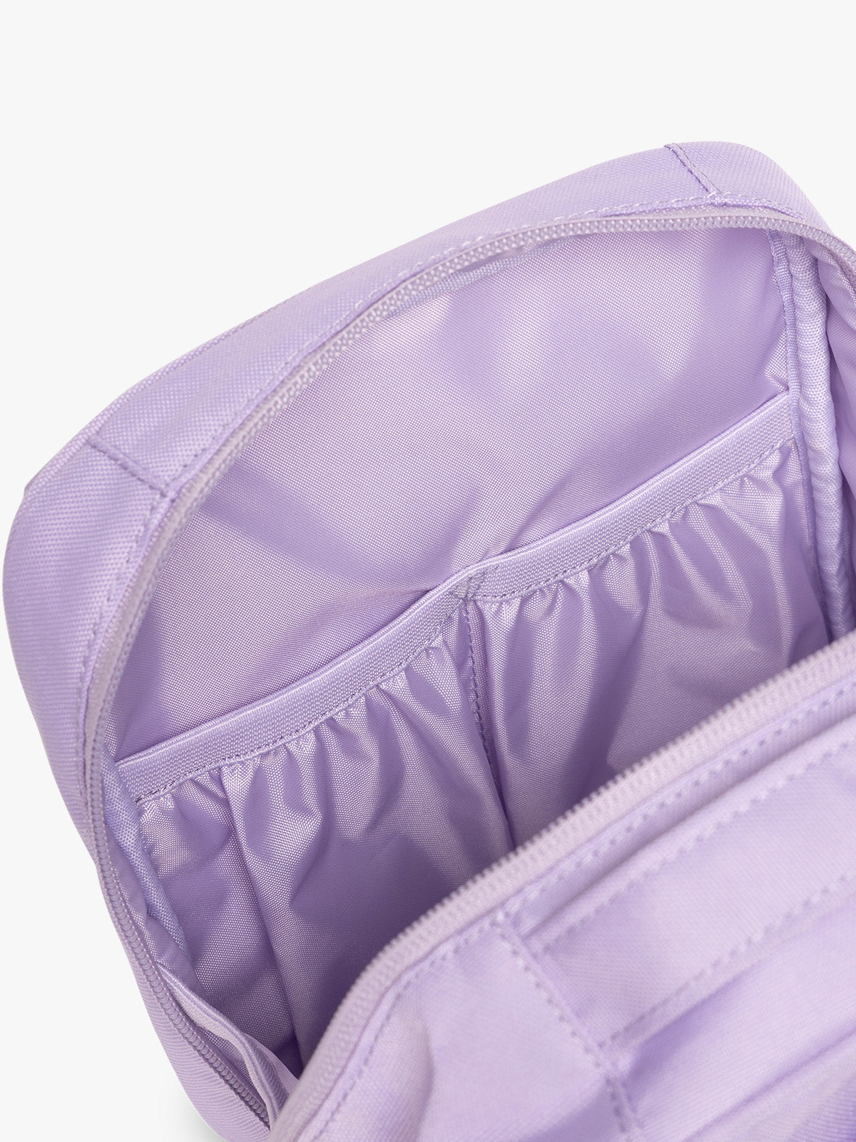 Interior of CALPAK Everything Cube in light purple Orchid; ACE2401-ORCHID