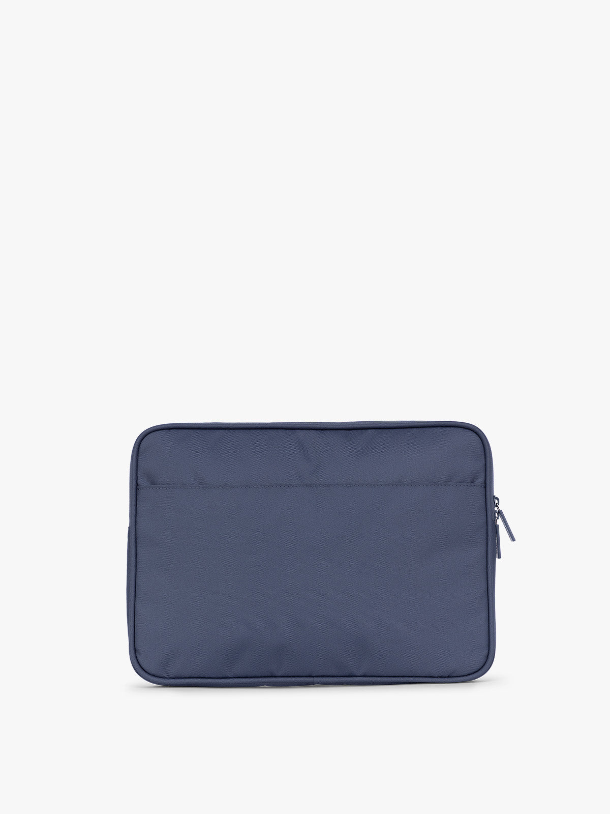 Backside of CALPAK Padded Laptop Sleeve 13" in dark blue Indigo; ALP2213-INDIGO