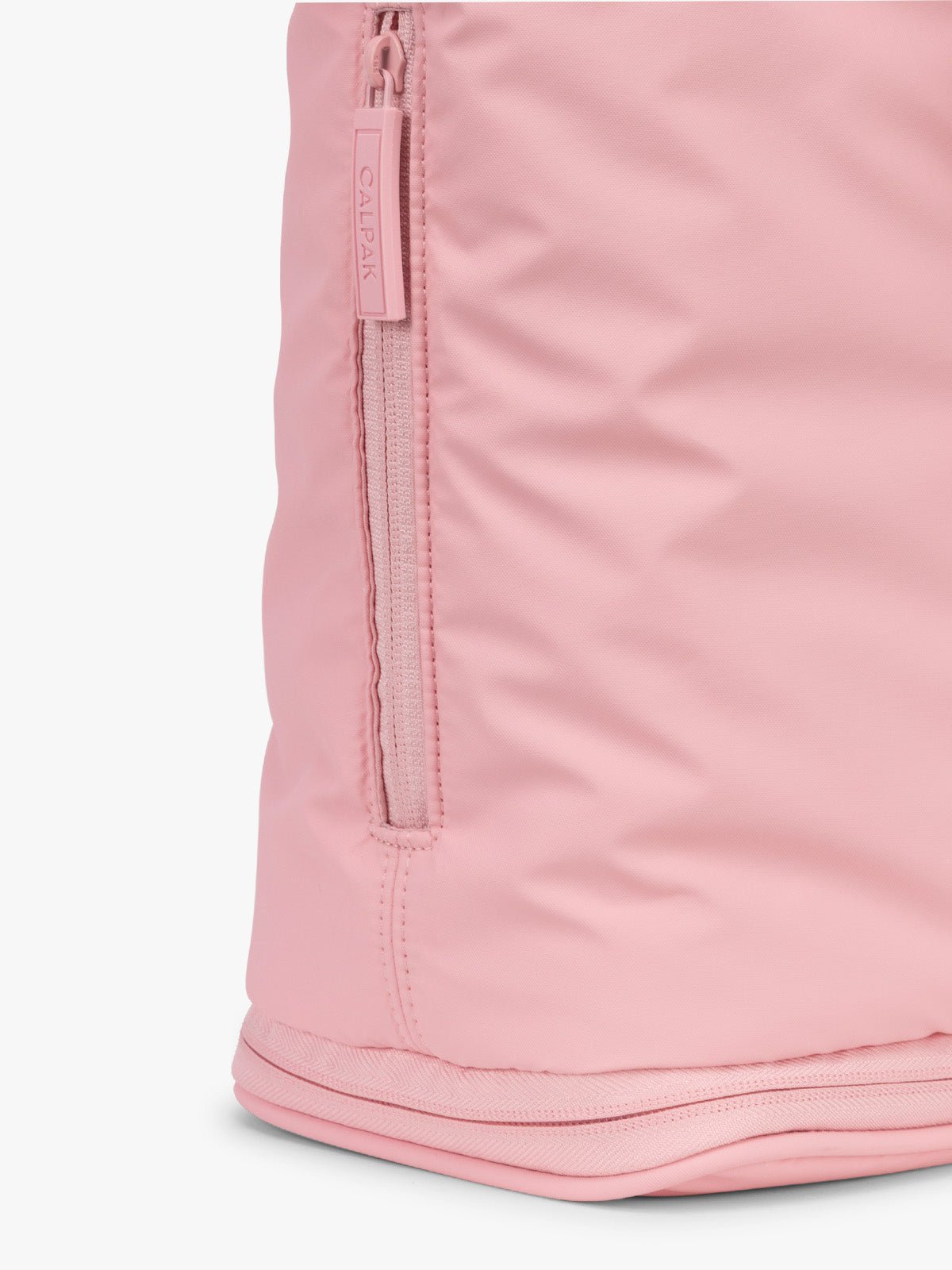 CALPAK Luka Expandable Tote Bag in pink Blossom side pocket; ALT2201-BLOSSOM 