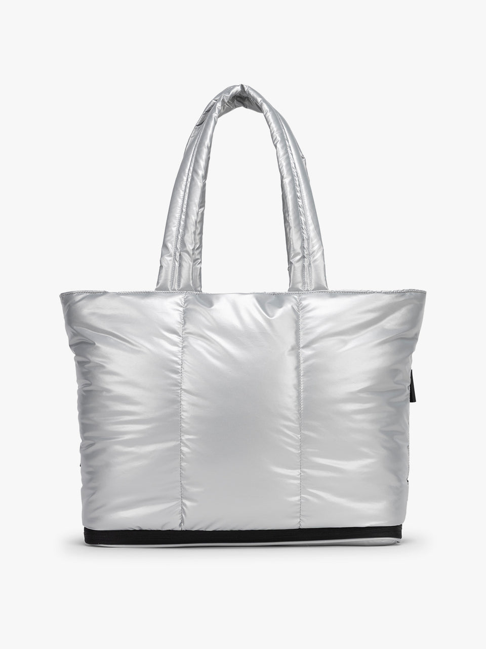 CALPAK Luka Expandable Tote in Silver; ALT2201-SILVER
