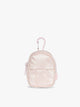 CALPAK Luka Backpack Zip Bag Charm in light pink Pearlescent; AMB2201-PEARLESCENT