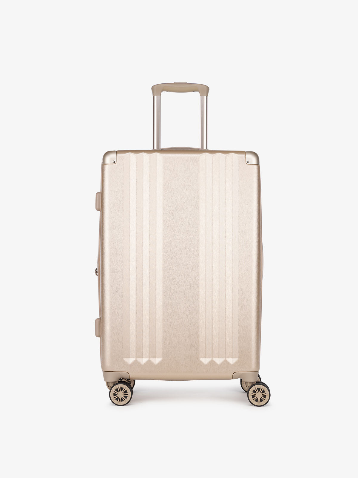 gold medium luggage as part of 3 piece luggage set; LAM3000-GOLD