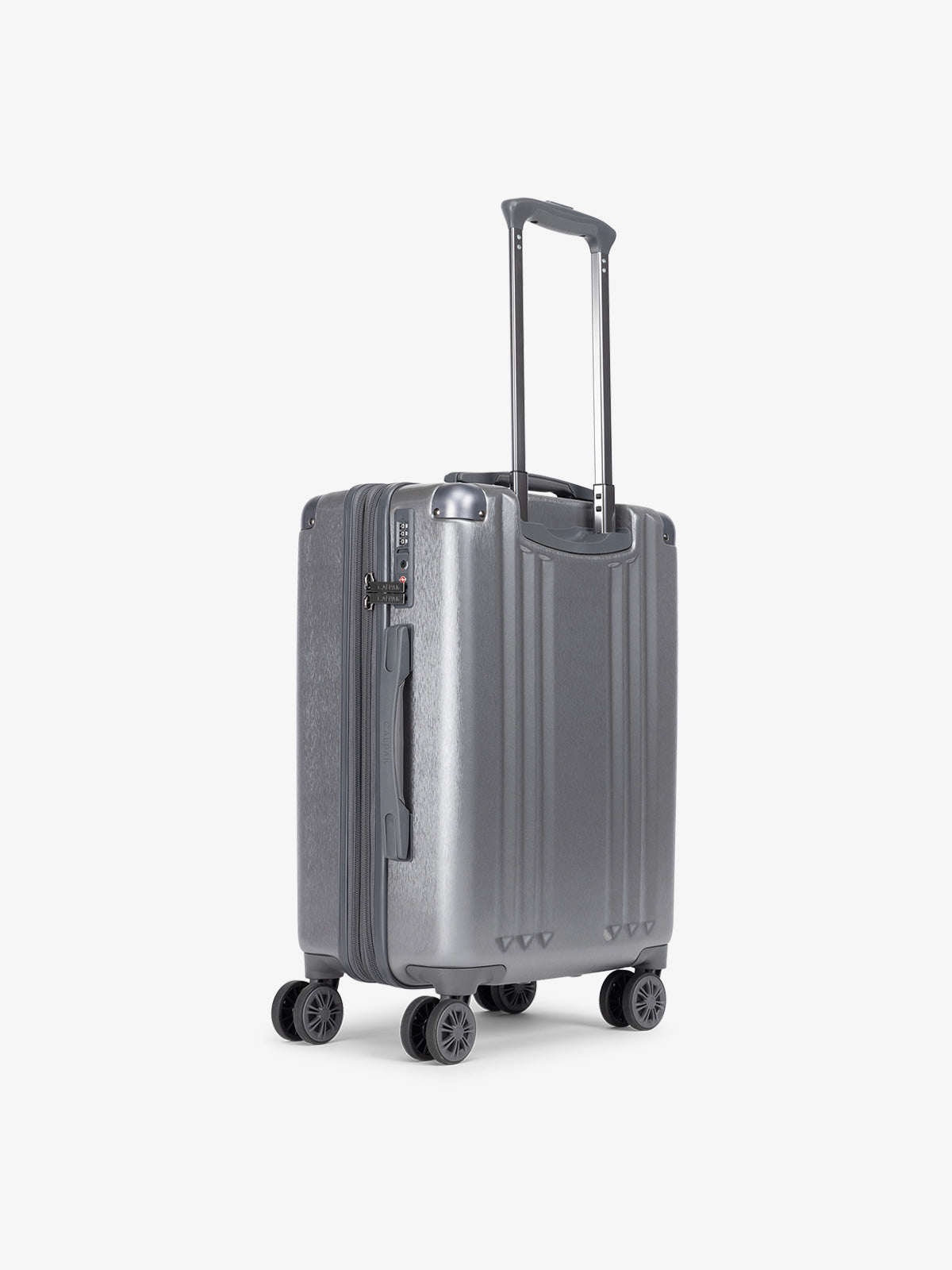 CALPAK Ambeur carry-on luggage featuring TSA lock, 360 spinner wheels, and expanded top handle gunmetal gray; LAM1020-GUNMETAL