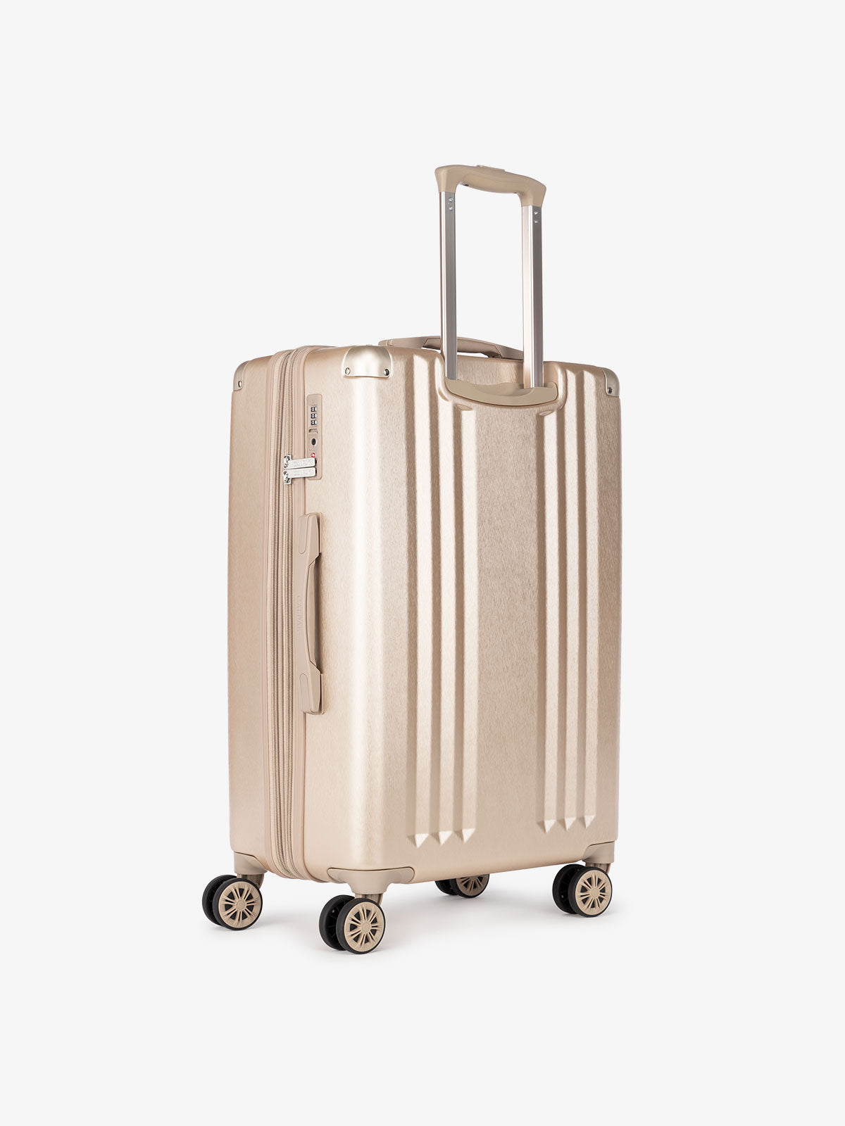 CALPAK Ambeur gold medium 26 inch hard shell rolling suitcase;LAM1024-GOLD