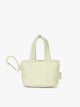 CALPAK Luka Tote Zip Bag Charm in light green Celadon with carabiner; AMT2601-CELADON