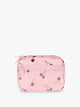 CALPAK Tech Organizer in pink with cherry print in Blossom Cherry; ATC2001-BLOSSOM-CHERRY