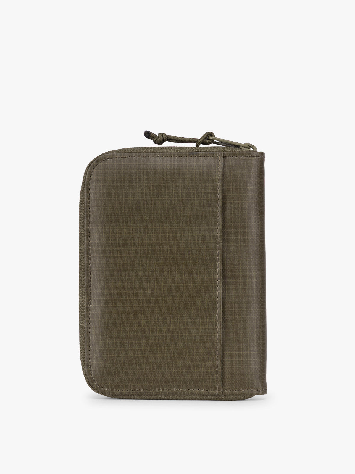  CALPAK Terra Zip Passport Wallet in green Pine back; ATPW2501-PINE