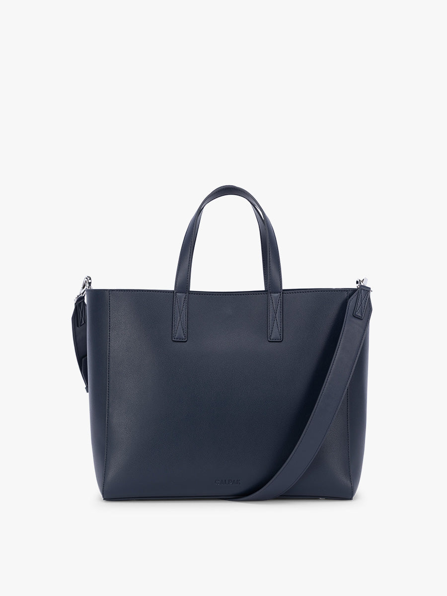 CALPAK Haven 15" Laptop Tote in dark blue Navy;ATS2501-NAVY