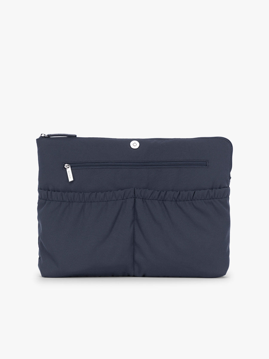 Removeable insert of CALPAK Haven 15" Laptop Tote in dark blue Navy; ATS2501-NAVY