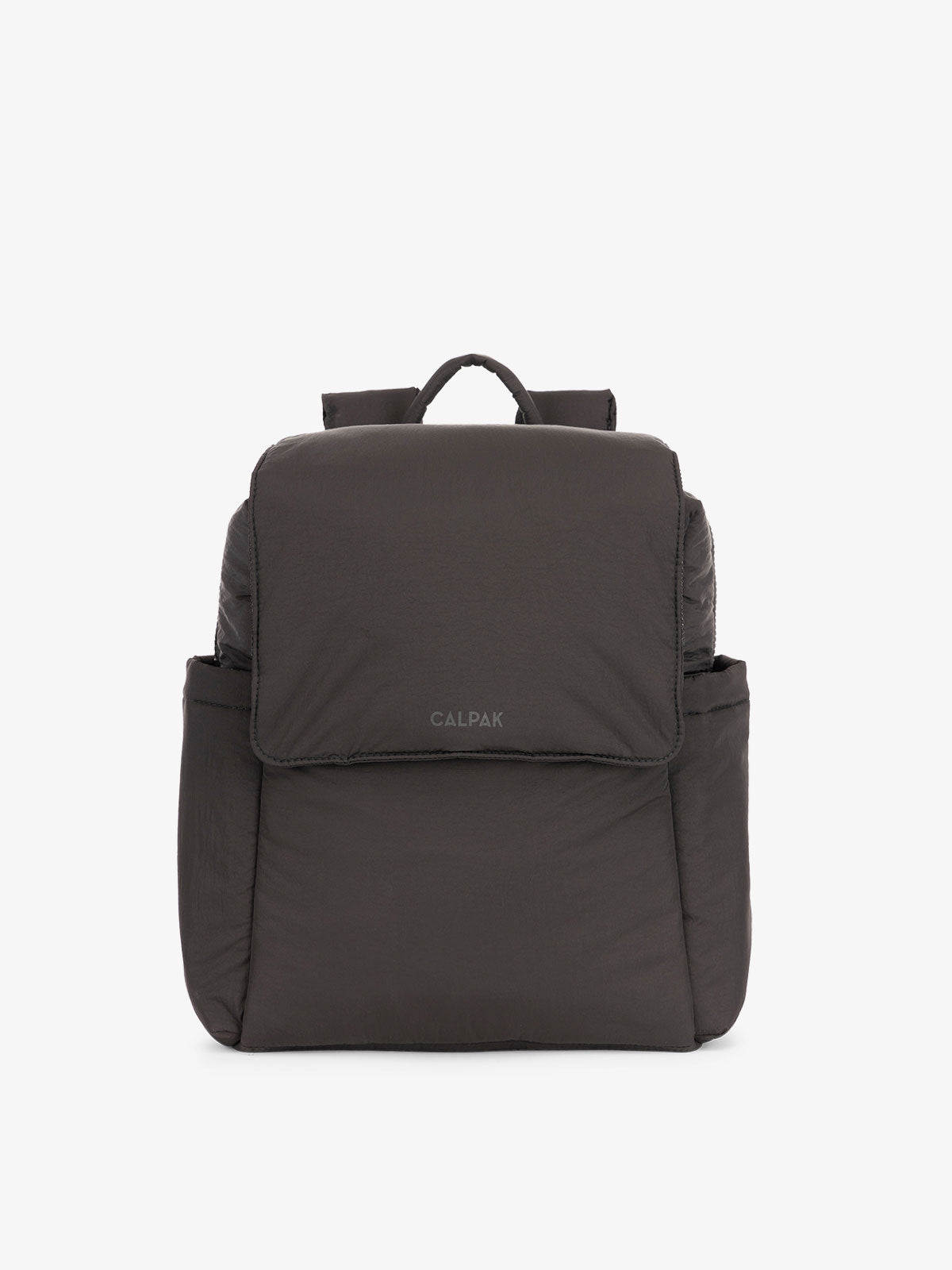 CALPAK Mini Diaper Backpack in Black on a white background; BPC2402-BLACK