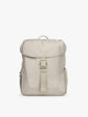 CALPAK Fit Gym Backpack in beige Greige front view with white background; BPF2601-GREIGE