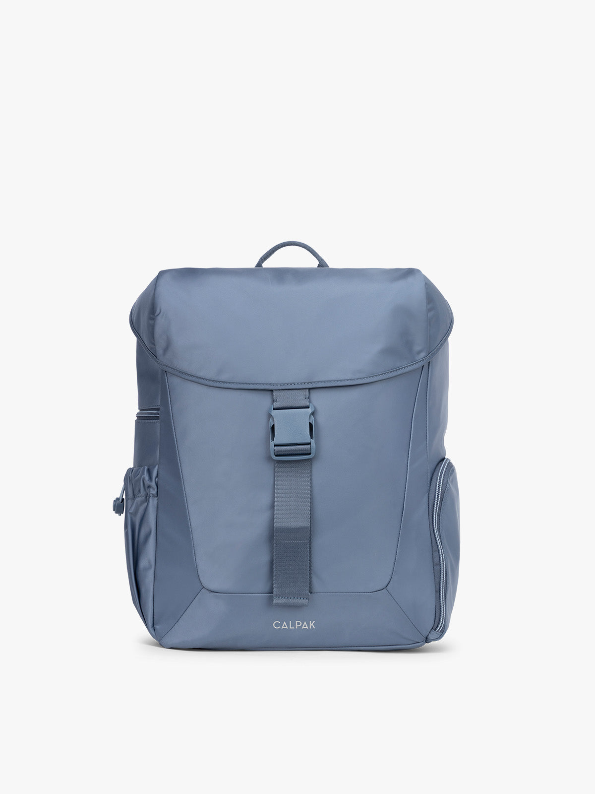 CALPAK Fit Gym Backpack in blue Indigo front view with white background; BPF2601-INDIGO