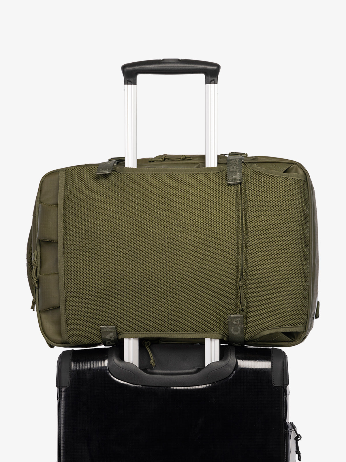 CALPAK Terra 26L Laptop Backpack Duffel in dark green Matte Pine duffel trolley sleeve; BPH2201-PINE
