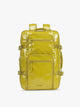 CALPAK Terra 26L Laptop Backpack in yellow green Wasabi with multiple pockets on a white background; BPH2201-WASABI