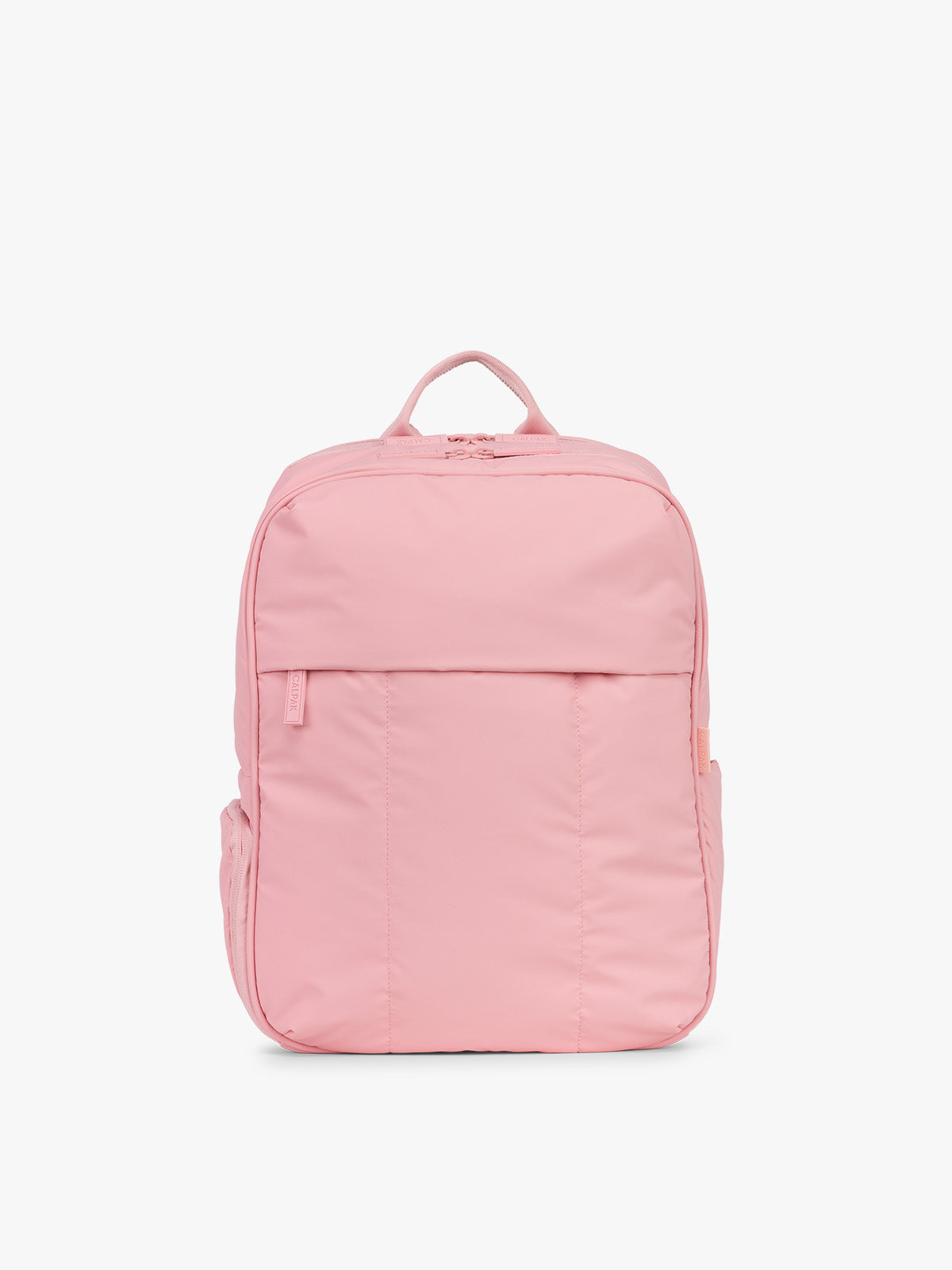 CALPAK Luka 15in Laptop Backpack in monochrome pink Blossom; BPL2001-BLOSSOM