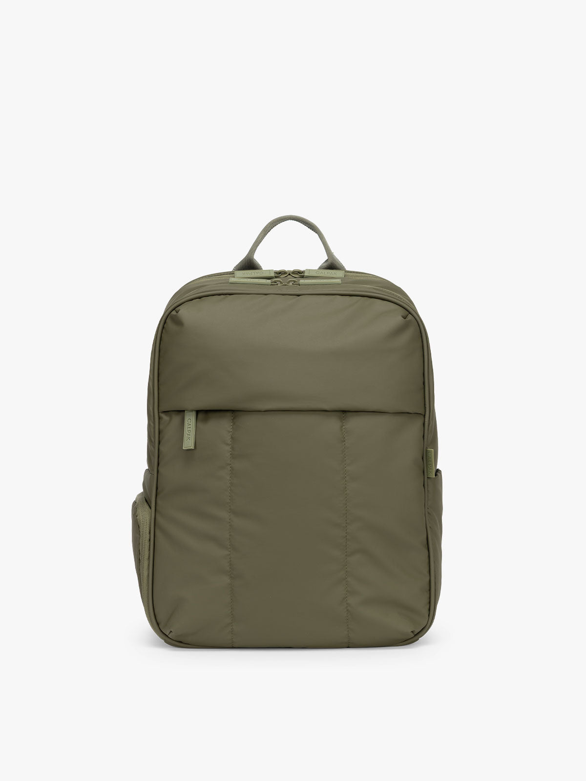 CALPAK Luka 15in Laptop Backpack in dark green Pine; BPL2001-PINE