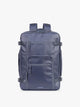 CALPAK Terra 35L Laptop Backpack Duffel in matte dark blue Indigo with tan accents on a white background; BPTL2601-INDIGO