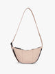 CALPAK Luka Crescent Bag in light pink Rose Quartz; CBL2601-ROSE-QUARTZ
