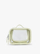 CALPAK Small Clear Cosmetic Case in light green Celadon; CCM2001-CELADON