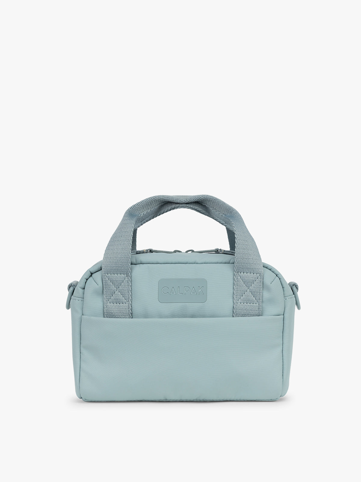 CALPAK Connect Crossbody Bag in light blue Bluebell with a visible brand logo on a white background; CCN2501-BLUEBELL