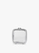 CALPAK Tiny Clear Cosmetics Case in Silver; CCT2501-SILVER
