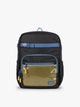 CALPAK Kids Large Backpack in Black for ages 8-12 is built for your little one’s big days with blue zippers and yellow mesh front pocket, multiple interior pockets, and padded comfort straps; CKBL2501-BLACK