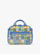 Front side of CALPAK Kids Lunch Bag with Miffy and animal pattern with mesh front pocket and top handles on a white background; CKLB2501-MIFFY-BLUE-ZOO-TRIP