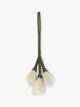 CALPAK Colette Calla Lilly Bag Charm with dark green strap and Celadon flower stem and white petals; CLBC2601-CELADON