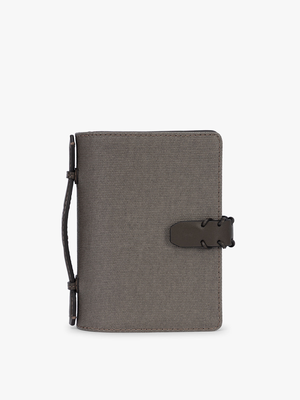 CALPAK Colette Multi Passport Wallet in brown Mushroom canvas material; CLPW2601-MUSHROOM