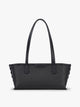 CALPAK Colette Canvas Shoulder Tote in Black canvas material ; CLST2601-BLACK