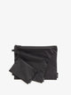 CALPAK 3 piece set of packable zippered pouches; KZB2001-BLACK