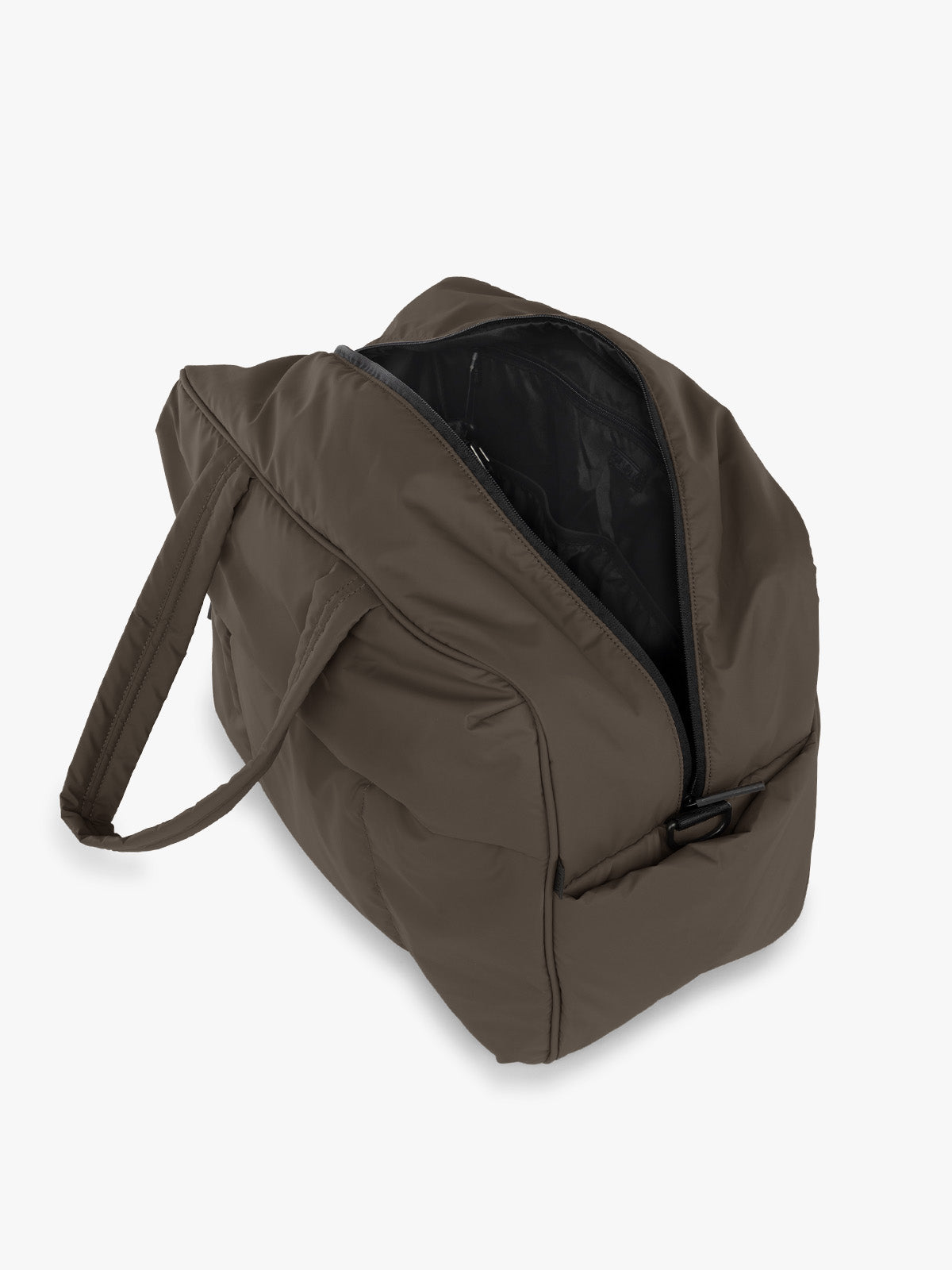  Opened CALPAK Luka Large Duffel in brown Mushroom; DLL2201-MUSHROOM