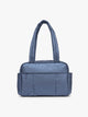 CALPAK Luka Mini Duffel in metallic dark blue Metallic Indigo; DLM2501-METALLIC-INDIGO
