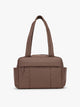 CALPAK Luka Mini Duffel front view in brown monochrome Walnut; DLM2501-WALNUT