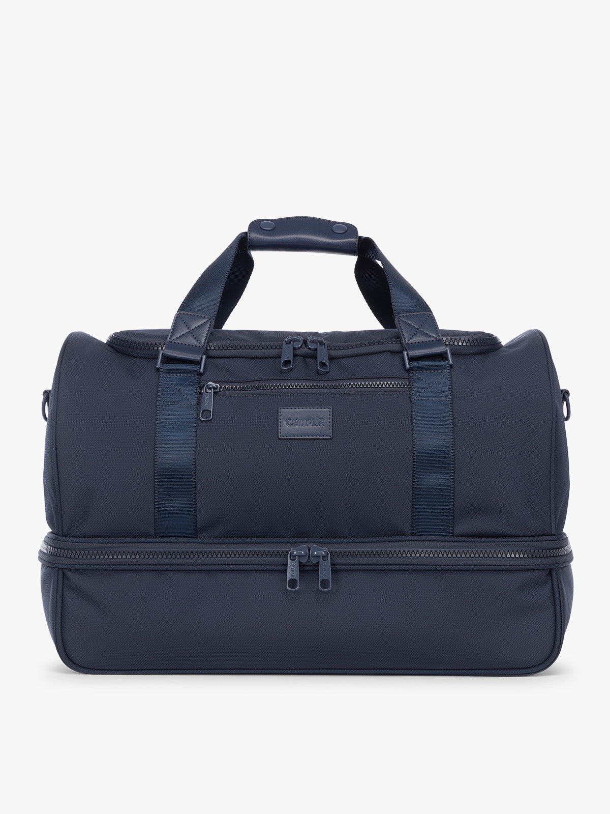CALPAK Stevyn Duffel with Shoe Compartment in dark blue Navy; DST7019-NAVY