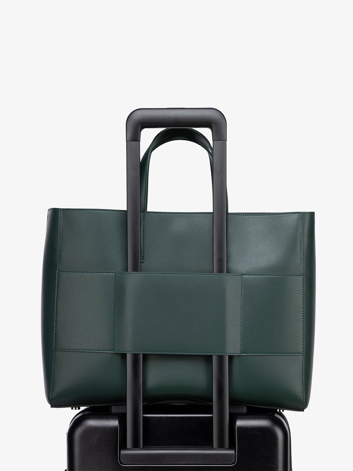 laptop tote with trolley sleeve for travel; ATO2102-FOREST