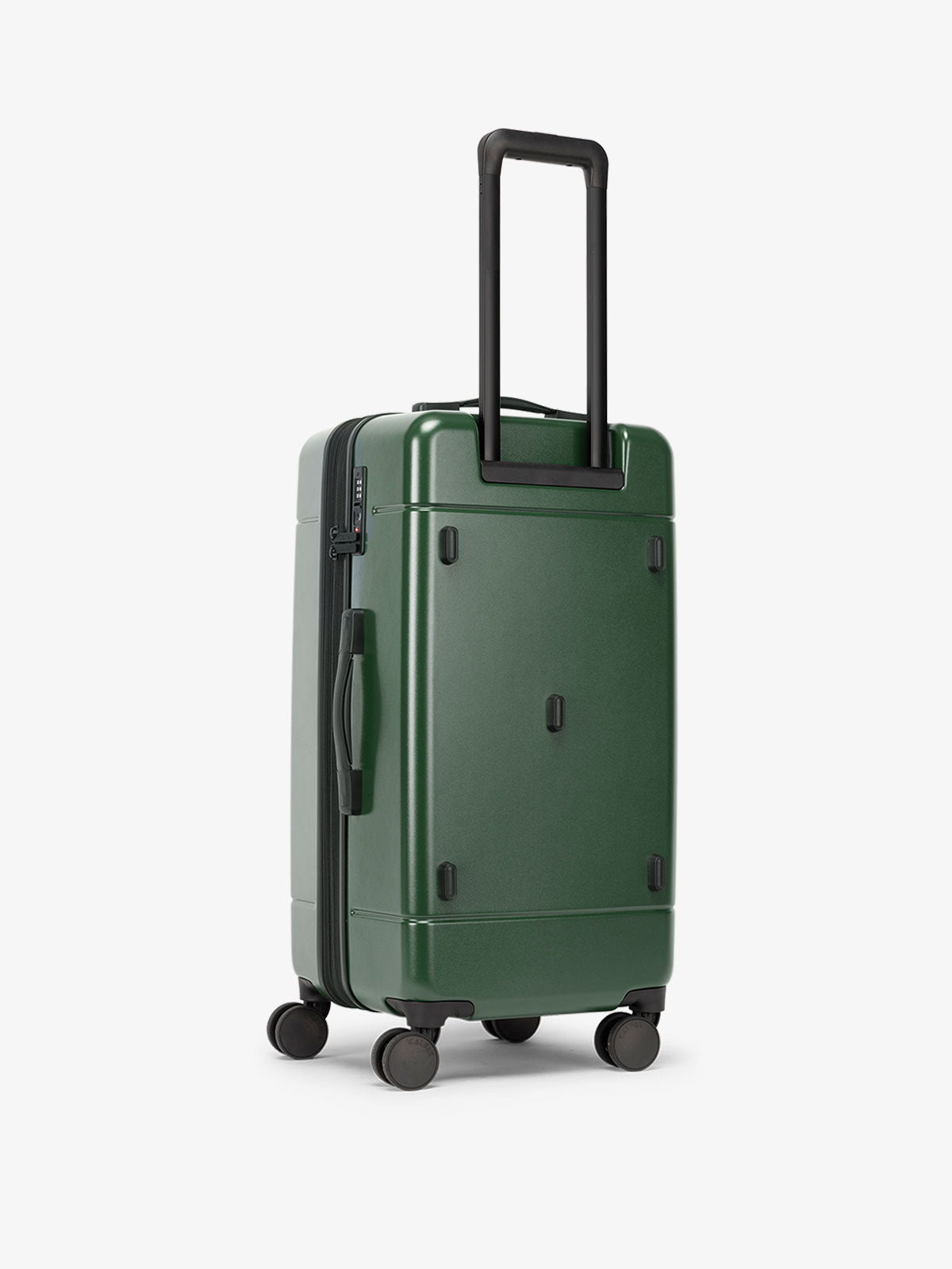 CALPAK hue medium trunk luggage with 360 spinner wheels and TSA approved lock in green; LHU1026-EMERALD