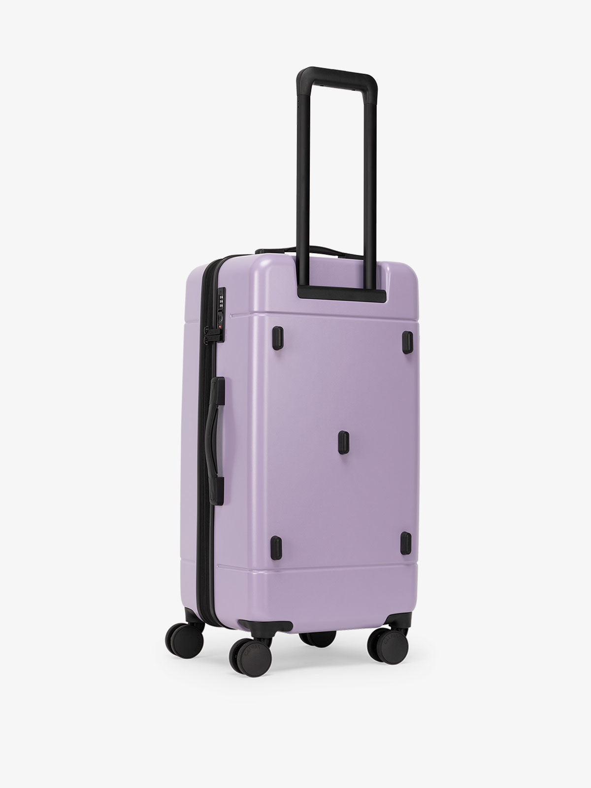 CALPAK hue medium trunk luggage with 360 spinner wheels and TSA approved lock in light purple; LHU1026-ORCHID