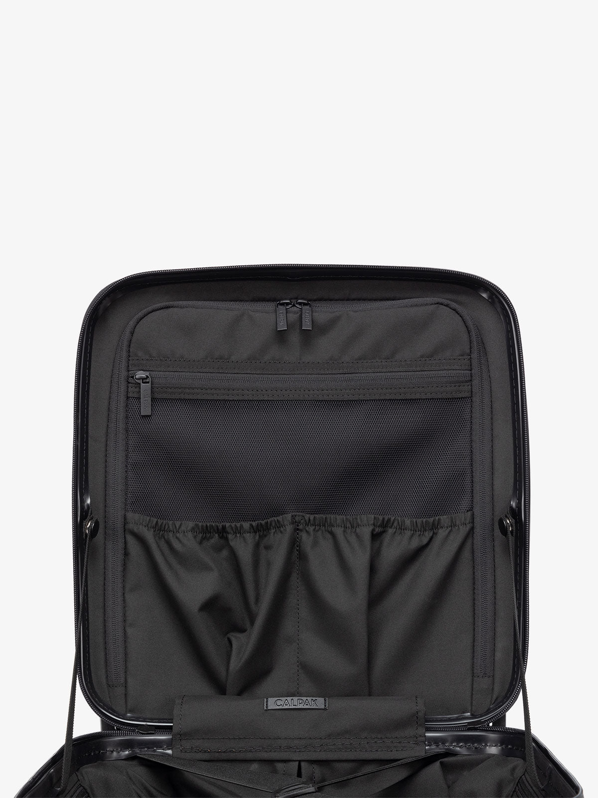 CALPAK Hue mini carry on with zippered divider and multiple pockets; LHU1014-LINEN